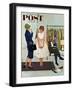 "First Prom Dress" Saturday Evening Post Cover, April 18, 1959-Kurt Ard-Framed Premium Giclee Print