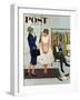 "First Prom Dress" Saturday Evening Post Cover, April 18, 1959-Kurt Ard-Framed Premium Giclee Print