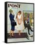 "First Prom Dress" Saturday Evening Post Cover, April 18, 1959-Kurt Ard-Framed Stretched Canvas