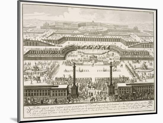 First Proposal for the Schonbrunn Palace, Vienna, from 'Entwurf einer historischen Architektur'-Johann Bernhard Fischer Von Erlach-Mounted Giclee Print