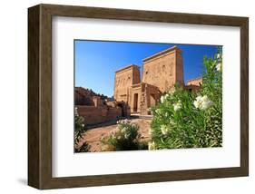 First Pylon of the Temple of Isis, Philae Temple on Agilkia Island, Aswan, Egypt-null-Framed Art Print