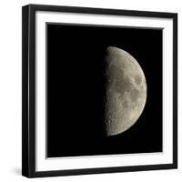 First Quarter Moon-Eckhard Slawik-Framed Premium Photographic Print