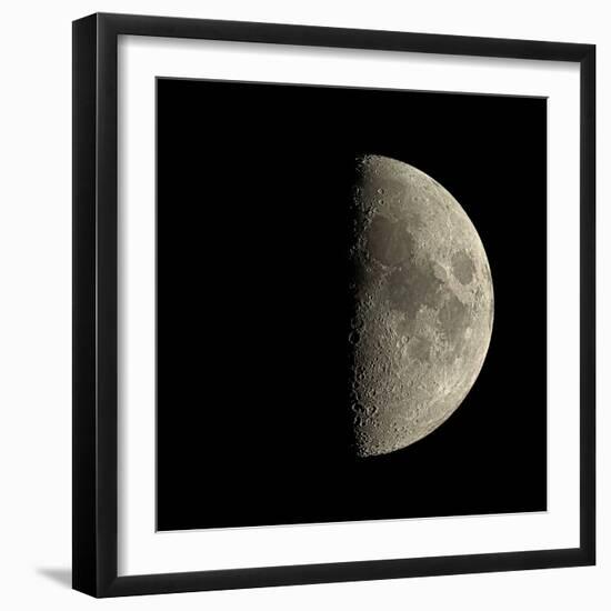 First Quarter Moon-Eckhard Slawik-Framed Premium Photographic Print