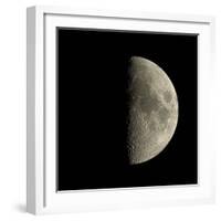 First Quarter Moon-Eckhard Slawik-Framed Premium Photographic Print