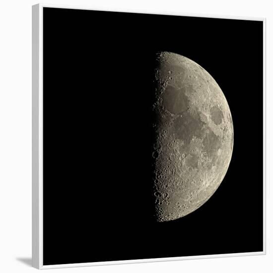 First Quarter Moon-Eckhard Slawik-Framed Photographic Print