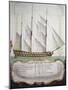 First-Rank Ship at Half Sail from Atlas of Sailing by Gian Maria Maffioletti-null-Mounted Giclee Print