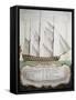 First-Rank Ship at Half Sail from Atlas of Sailing by Gian Maria Maffioletti-null-Framed Stretched Canvas