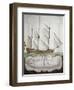 First-Rank Ship at Half Sail from Atlas of Sailing by Gian Maria Maffioletti-null-Framed Giclee Print