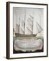 First-Rank Ship at Half Sail from Atlas of Sailing by Gian Maria Maffioletti-null-Framed Giclee Print