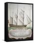 First-Rank Ship at Half Sail from Atlas of Sailing by Gian Maria Maffioletti-null-Framed Stretched Canvas