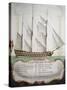 First-Rank Ship at Half Sail from Atlas of Sailing by Gian Maria Maffioletti-null-Stretched Canvas