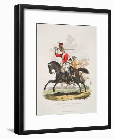 First Regiment of Life Guards, New Uniform, Engraved by Joseph Constantine Stadler, 1815-Charles Hamilton Smith-Framed Giclee Print