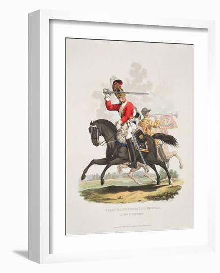 First Regiment of Life Guards, New Uniform, Engraved by Joseph Constantine Stadler, 1815-Charles Hamilton Smith-Framed Giclee Print