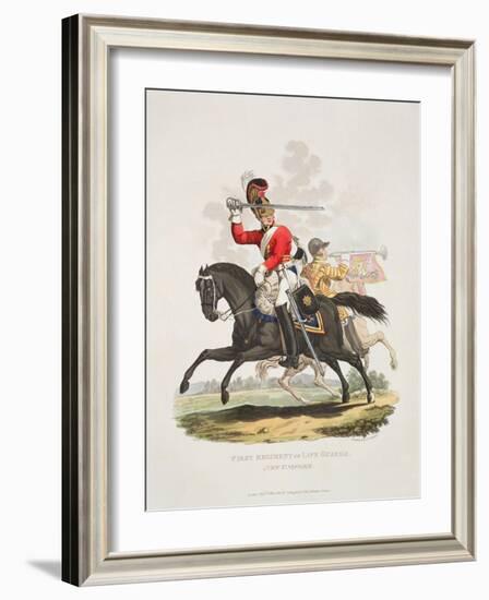 First Regiment of Life Guards, New Uniform, Engraved by Joseph Constantine Stadler, 1815-Charles Hamilton Smith-Framed Giclee Print