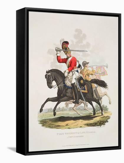 First Regiment of Life Guards, New Uniform, Engraved by Joseph Constantine Stadler, 1815-Charles Hamilton Smith-Framed Stretched Canvas