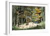 First Settler's Cabin in Indianapolis, Indiana, 1820-null-Framed Giclee Print