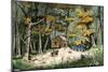 First Settler's Cabin in Indianapolis, Indiana, 1820-null-Mounted Giclee Print