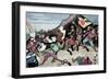 First Sino-Japanese War (1894-1895). Conflict Between Qing Dynasty China and Meiji Japan. Coloured-null-Framed Giclee Print