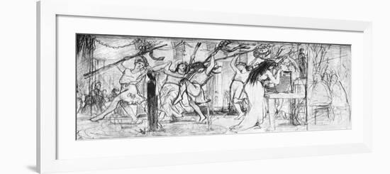 First Sketch of the Vintage Festival, C1871 (C1880-188)-Lawrence Alma-Tadema-Framed Giclee Print
