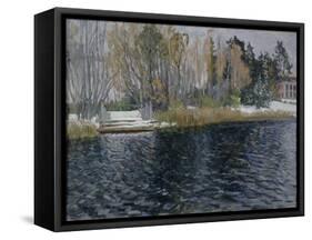 First Snow, Early 20th C-Stanislav Yulianovich Zhukovsky-Framed Stretched Canvas