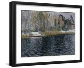 First Snow, Early 20th C-Stanislav Yulianovich Zhukovsky-Framed Giclee Print