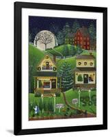 First Snow Fall at Christmas-Cheryl Bartley-Framed Giclee Print