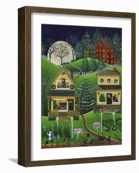 First Snow Fall at Christmas-Cheryl Bartley-Framed Giclee Print