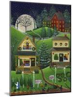 First Snow Fall at Christmas-Cheryl Bartley-Mounted Giclee Print