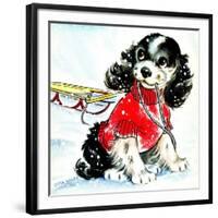 First Snow - Jack & Jill-Allan Eitzen-Framed Giclee Print