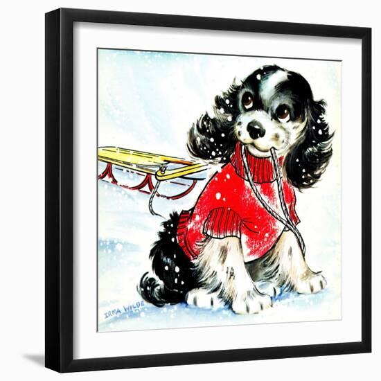 First Snow - Jack & Jill-Allan Eitzen-Framed Giclee Print