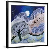 First Snow Surrey Hills-Lisa Graa Jensen-Framed Giclee Print