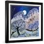 First Snow Surrey Hills-Lisa Graa Jensen-Framed Giclee Print