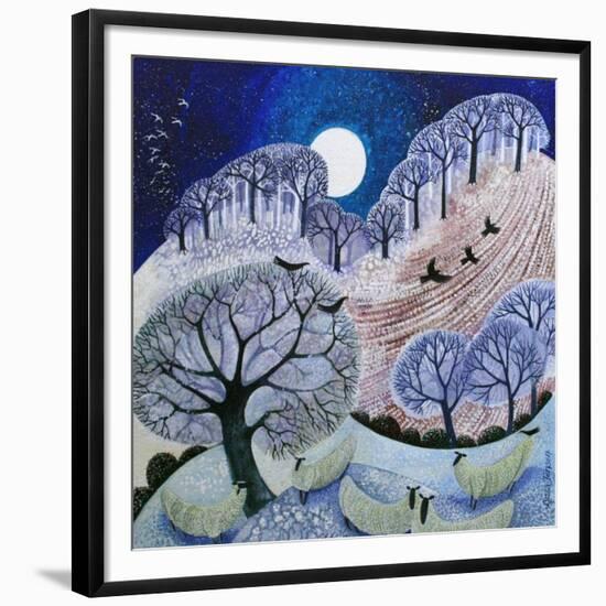 First Snow Surrey Hills-Lisa Graa Jensen-Framed Giclee Print