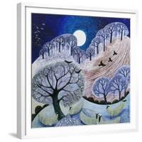 First Snow Surrey Hills-Lisa Graa Jensen-Framed Giclee Print