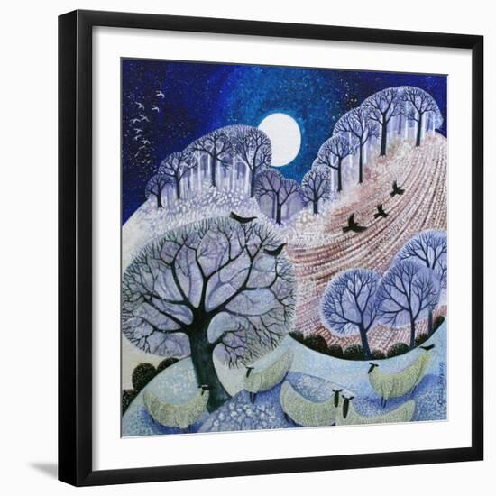 First Snow Surrey Hills-Lisa Graa Jensen-Framed Giclee Print