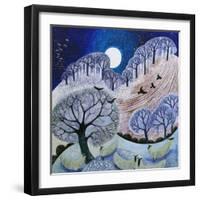 First Snow Surrey Hills-Lisa Graa Jensen-Framed Giclee Print