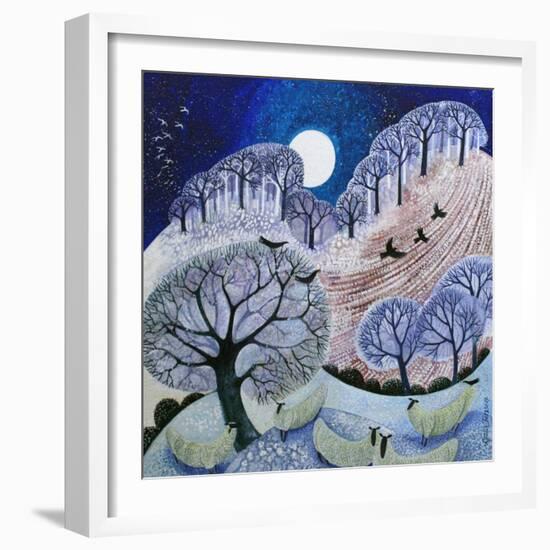 First Snow Surrey Hills-Lisa Graa Jensen-Framed Giclee Print