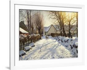 First Snow-Peder Mork Monsted-Framed Giclee Print