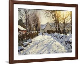 First Snow-Peder Mork Monsted-Framed Giclee Print