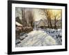 First Snow-Peder Mork Monsted-Framed Giclee Print