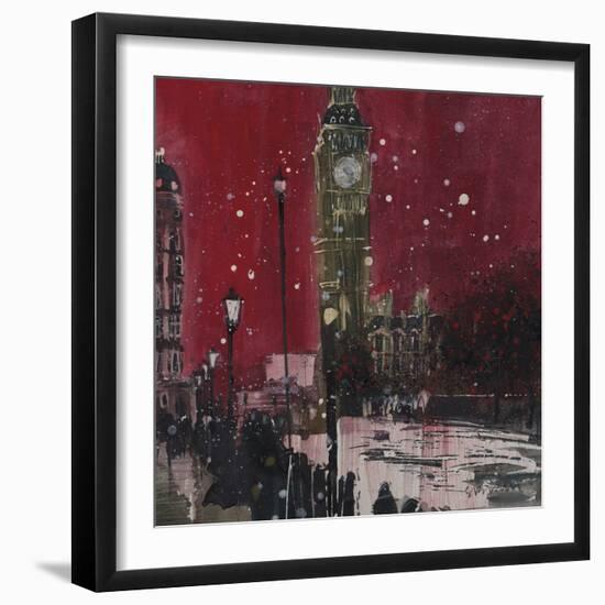 First Snows of Winter, Big Ben-Susan Brown-Framed Giclee Print