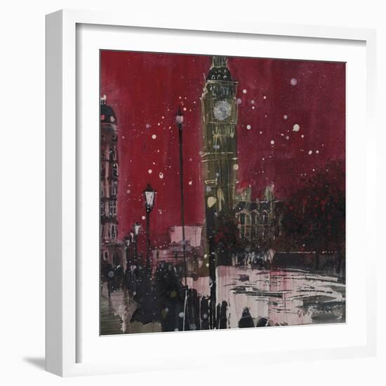 First Snows of Winter, Big Ben-Susan Brown-Framed Giclee Print