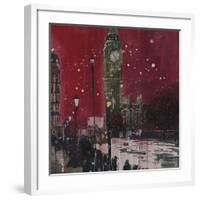 First Snows of Winter, Big Ben-Susan Brown-Framed Giclee Print