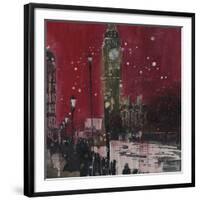 First Snows of Winter, Big Ben-Susan Brown-Framed Giclee Print