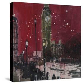 First Snows of Winter, Big Ben-Susan Brown-Stretched Canvas