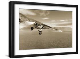 First Solo Transatlantic Flight, 1927-Detlev Van Ravenswaay-Framed Photographic Print