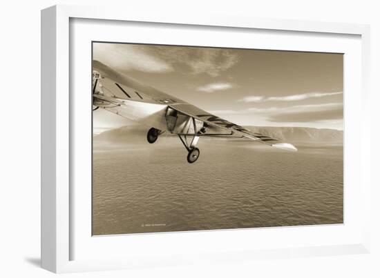 First Solo Transatlantic Flight, 1927-Detlev Van Ravenswaay-Framed Photographic Print