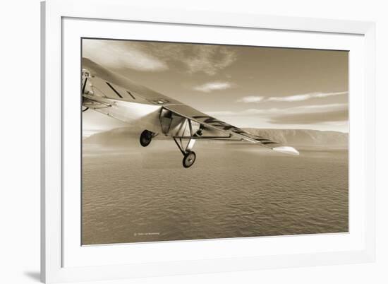 First Solo Transatlantic Flight, 1927-Detlev Van Ravenswaay-Framed Photographic Print