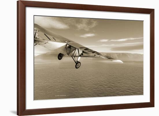 First Solo Transatlantic Flight, 1927-Detlev Van Ravenswaay-Framed Photographic Print