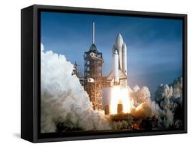 First Space Shuttle Launch on April 12, 1981-null-Framed Stretched Canvas